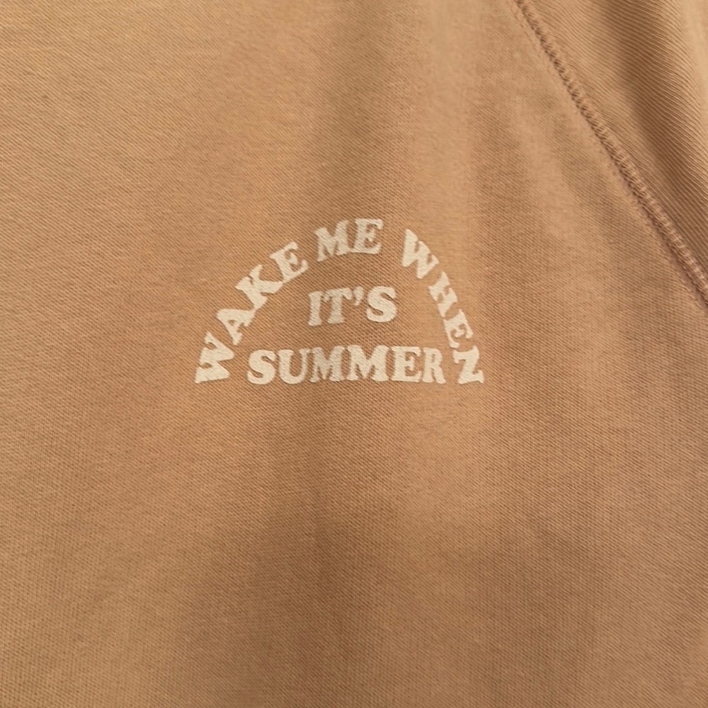 PINK summer time sweatshirt!  Super cute, open back NWOT